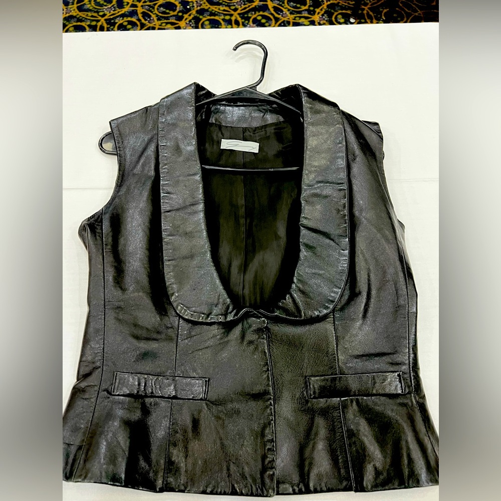 Rodeo queen appearance and competition vest leather vest woman small
